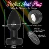 Vibrerende Anale Plug Butt Plug Vibrator Prostaat Massager Afstandsbediening G-spot Stimulator LED Licht Volwassen Speeltjes voor mannen Vrouwen 240106