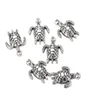 100 pcslot 2317mm pendentif à breloques tortue en alliage d'argent antique pour la fabrication de bijoux pendentif Animal en métal pour les résultats de bricolage 6729153