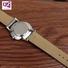 Komponenten Graues Echtleder-Uhrenarmband 16 mm 18 mm 20 mm 22 mm 21 mm Rindsleder-Uhrenarmband Graues Farbarmband Weiche Armbanduhren Bandgürtel