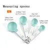 Mätverktyg 4st/5st/10st MTI Syfte Spoons/Cup Measuring Tools PP Bakningstillbehör Rostfritt stål/plasthandtag Kök GA DHPXZ