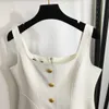 designer donna marchio di abbigliamento ragazza moda estiva vestito a fionda avvolto sull'anca costume con scollo a barchetta di alta qualità 6 gennaio