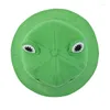 Berets Niedlicher Frosch Eimer Hüte Frühling Sommer Sonnenschutz Hut Schöne Cartoon Grün Outdoor Casual