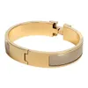 Bracciale rigido Bracciale a vite Braccialetti di design Gioielli di lusso Bracciale da donna Accessori moda H Lega di acciaio al titanio placcato oro Never Fa