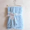 Rose Swaddling born Thermal Fleece Blanket Solid Bedding Set Kids Boy Girls Quilt Infant Swaddle Wrap 240106