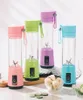 2021 PORTABLE USB Electric Fruit Juicer Handhållen Vegetabilisk juice Maker Blender Rechargeble Mini Juice Making Cup med laddning av CA7590635