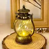 1pc Golden Bronze Color Luminous Night Light, Kerosene Lamp, Hand Light, Atmosphere Lamp, Desktop Decoration Lamp, Small Hand Light, Retro Shape