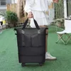 Duffel Torbalar Sıkıştırılabilir Tekerlekler ile Bagaj Torbası Taşınır Kuru Islak Ayırma Büyük Kapasiteli Duffle Weekender Seyahat için Gecede Gecede