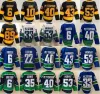 Män tomt omvänd retro hockey 53 Bo Horvat Jersey 6 Brock Boeser 40 Elias Pettersson 43 Quinn Hughes 35 Thatcher Demko 22 Daniel Sedin 33