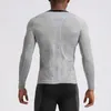 Men's T Shirts Men Jogging Sports Fitness Long Sleeve T-shirt Outdoor Quick Drying Clothes Man Pro Basketball Training Tight Fitting