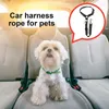 Hundhalsarbilsäkerhetssäkerhetsband för hundar och katter Portabel sele Set valpar husdjur litet medium