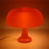 Lámpara de mesa con forma de seta danesa, color naranja, luz ornamental para iluminación Interior de dormitorio, lámpara de escritorio, lámparas de noche, iluminación decorativa 240105