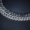 10mm Moissanite Cuban Link Chain Hip Hop Fine Iced Out Jewelry 925 Sterling Silver Necklace Men 14k Gold Plated