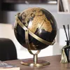 Retro World Globe Decoration Terrestrial Map Modern Home Decor Geography Education Office Desk Accessories 240106