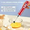 Electric Egg Beater Milk Frother Foam Maker 3 In 1 USB Rechargeable High Speeds Drink Mixer Handheld Foamer Coffee Frothing Wand 240105