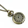 Pocket Watches 6067 Trend Retro Small Spider Web Watch Hollow Bronze Back Pattern Personlighet Fashion Tide