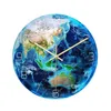 Night Glowing Acrylic 3D Earth Wall Clock In Dark Fluorescent Luminous Needle Art Horloge Modern Home Decoration Living Room 21110253E