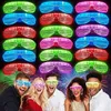 Lunettes de soleil 5 pièces, lunettes lumineuses qui brillent dans la nuit, fournitures de fête, lunettes de soleil LED, Costume néon clignotant, fournitures de fête pour anniversaire 205e