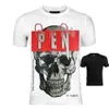 플린 베어 티셔츠 남성 디자이너 Tshirts Phillip Plein Skull Philipps Plein Man 티셔츠 클래식 고품질 힙합 필립 플레인 9993
