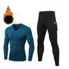 Sous-vêtements thermiques pour hommes, vêtements thermiques à séchage rapide, ensembles longs, Compression, sueur polaire, hiver