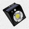 Solar Lamps Led Solar Light Outdoor Wall Safety Motion Sensor Waterproof Cob Body 3 Drop Delivery Lights Lighting Outdoor Lighting Dhya2