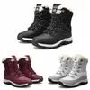 2024 Original No Brand Women Boots High Low Black Whote Wine Red Classic Ongle Short Womens Snow Winter Boot Size 5-10 B4Z6#