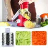 Multifunctional Vegetable Cutter Slicer Roller Vegetable Chopper Round Slicer Potato Carrot Stainless Steel Shredder Kitchen Too 240106