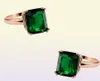 Natural Emerald Ring Zircon Diamond Rings for Women Engagement Wedding Rings with Green Gemstone Ring 14K Rose Gold Fine Jewelry 21565981