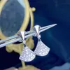 orecchini con diamanti in argento sterling 925 di alta qualità per orecchini di marca di gioielli di moda per ragazze