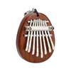 Party Favor Ly Mini Kalimba Wooden Thumb Piano 8 Tone Gecko Keys Mahogany Musical Instrument For Beginner