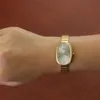 Heißer Verkauf Oval Schöne Damenuhren Für Frauen Mädchen Einfache Silber und Gold Legierung Armband Quarz Minimalistischen Armbanduhren
