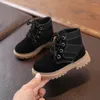 Bottes enfants neige style chaussures chaudes enfants bout rond extérieur maison décontracté garçons filles talon bas épais plat