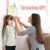 Adesivos de altura tridimensionais 3d removíveis dos desenhos animados auto-adesivos crianças sucção magnética bebê altura adesivos de parede 240106