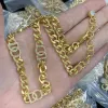 Luxury Designed crystal Necklaces D Leeter Colour Diamonds Pearl pendants women's Bracelet Brass 18K gold plated ladies Designer Jewelry HDS2 ---004