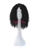 Sprężysty curl wygodne perukę micro braid afroamerykańskie palety palety Kinky Curly Style Ombre Gray Color 18 -calowe syntetyczne peruki FO2901782