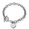 Bracciale di design Sier placcato color oro Bracciali a forma di cuore per le donne Metallo classico OT Chiusura Love Tag Lettere Gioielli di moda speciali Cjewelers Uomo