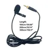 Microfones 3.5mm Clipe no Mini Microfone Lapela Gravata Mãos Livres Lavalier Mic para Laptop R2LB