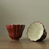 Zestawy herbaciarskie klasyczne chińskie filiżanki: Zakaz miasta Red Jingdezhen Porcelain Pink Chrysantemum Wzór