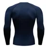 2099 Sporttop Sneldrogend Compressieshirt voor heren Lange mouw Tweede huid Gymtraining Korte Fitness Running T-shirt Herenkleding 240106