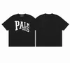 PALMS Angel Mens T Shirts Menswomens 디자이너 티셔츠 티 셔츠 탑 맨 캐주얼 가슴 편지 셔츠 고급 의류 거리 반바지 소매 옷 Tshirts mens