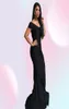 2022 Black Country Style Mermaid Long Bridesmaid Dresses Plus Size Off Shoulder Floor length Garden Maid of Honor Wedding Party Gu8131617