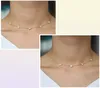 Trendy stelle dolci collane chocker catena sottile maglie delicate stelle boho collare da donna gioielli in argento 925 lady collier femme 4010857