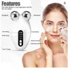 Mini Microcurrent Face Lift Device Rollerlift ansiktet och dra åt hudens rynka Remover Toning Skin Care ToolsFacial 240106