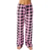 Women's Pants Lady Wide Leg Joggers Trousers 2024 Micro Elastic Plaid Printed Home Drawstring Waist Loose Pajama