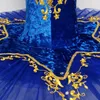 Stage Wear Flanelle Bleu Enfants Ballet Performance Costume Tutu Jupe Danse Adulte Swan Lake