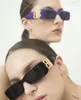 Nieuwe rechthoekige retro party acetaat dames zonnebrillen voor vrouwelijke mannen merkontwerper futuristisch plein raar voor UV zonnebril met doos