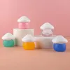 300pcs Mini Mushroom Shaped Cream Jar Travel Makeup Container 10g Empty Clear Lip Balm Jars With Lids Cosmetics Storage Jar