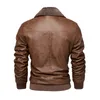 Men's Autumn And Winter Embroidery Original Leather Moto Biker Coat Jacket Motorcycle Style Casual Warm Overcoat 240106