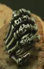 Men Boy Cool 316L Stainless Steel Skull fingers Ring Rock Party Band Biker Good Gift273E9332518