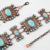 Kettingriem met turquoise decor gjtyh fghhryh 240106