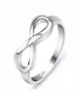 Mode argent couleur infini bague éternité bague charmes ami cadeau sans fin amour symbole mode anneaux pour femmes bijoux 8977760